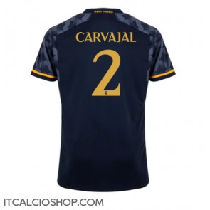 Real Madrid Daniel Carvajal #2 Seconda Maglia 2023-24 Manica Corta